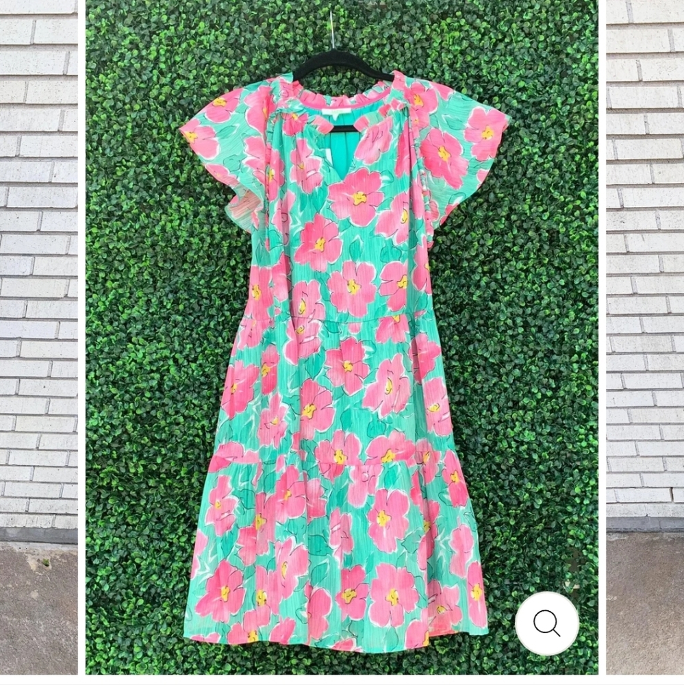 Jade Melody Maui Floral Flutter Dreas